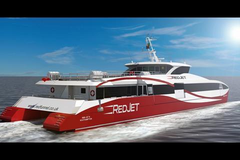 'Red Jet 6' is capable of service speeds up to 38 knots © Red Funnel Group